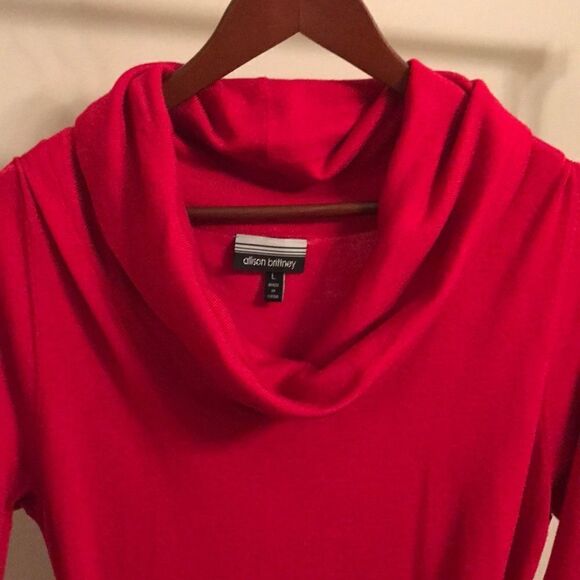 Allison Brittany Cowl Neck Sweater Dress - Size L - Picture 3 of 6